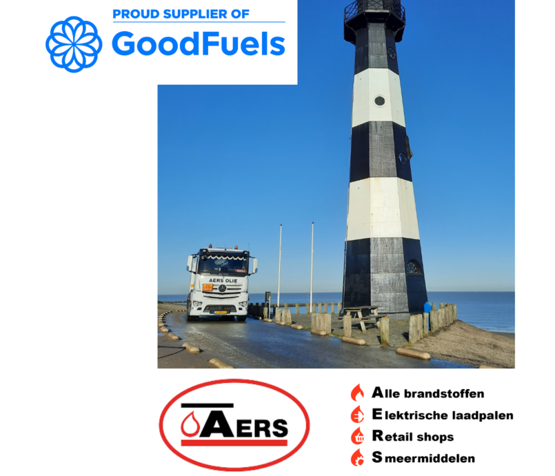 AERS Olie distributeur voor GoodFuels HVO in West-Brabant en Zeeland